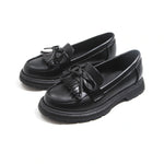 Black Casual Moccasins For Girls Image