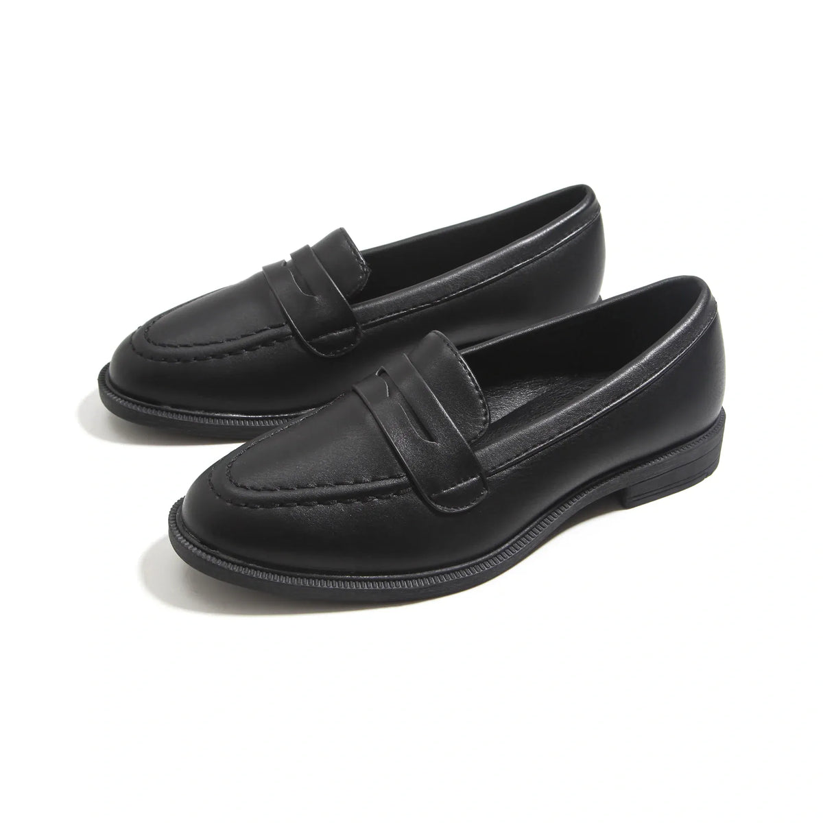 Black Elegant Loafers For Boys Image