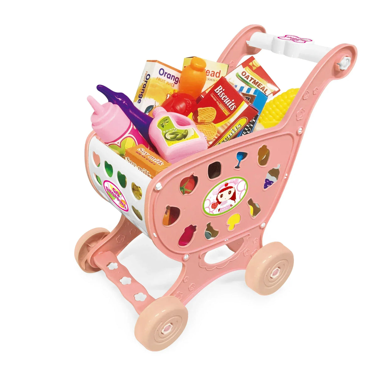 3Y Pink Shopping Cart for Girls Image