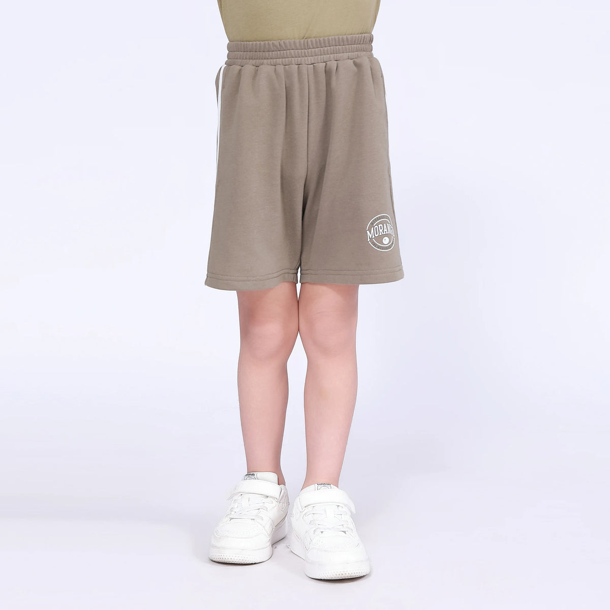 Army Green Printed Shorts for Boys Image