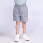 Sliver Gray Plain Shorts for Boys Image