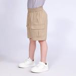 Khaki Plain Shorts for Boys Image