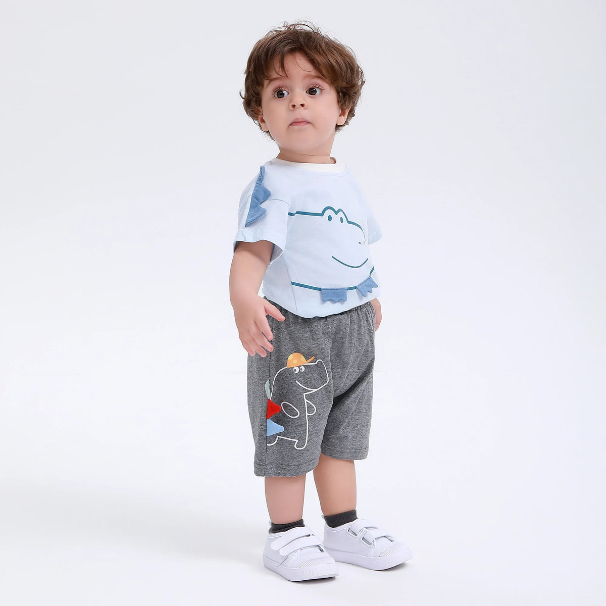 Printed Street Look Shorts for Baby Boy Image
