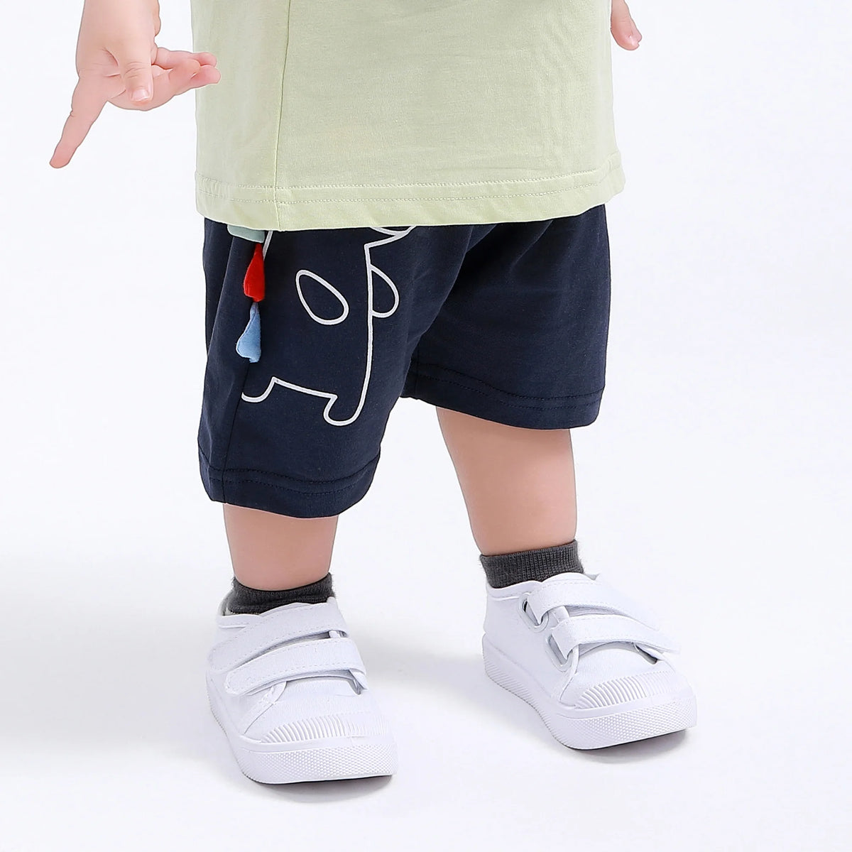 Printed Street Look Shorts for Baby Boy Image