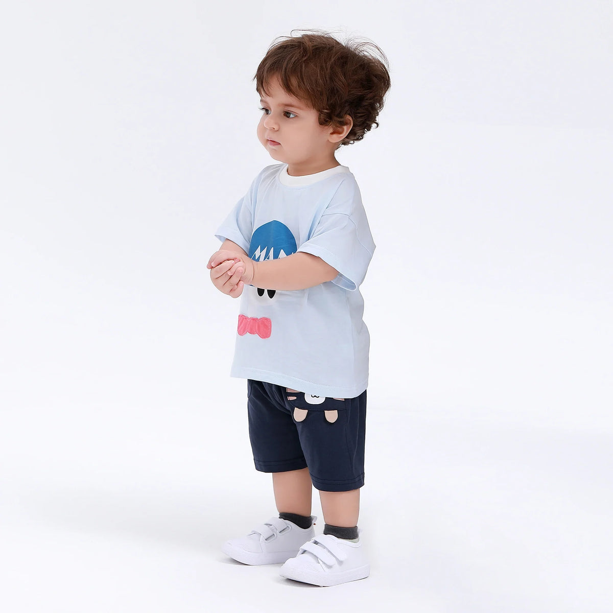 Printed Street Look Shorts for Baby Boy Image