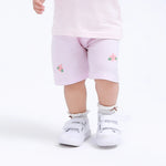Pink Floral Street Look Shorts for Baby Girl Image