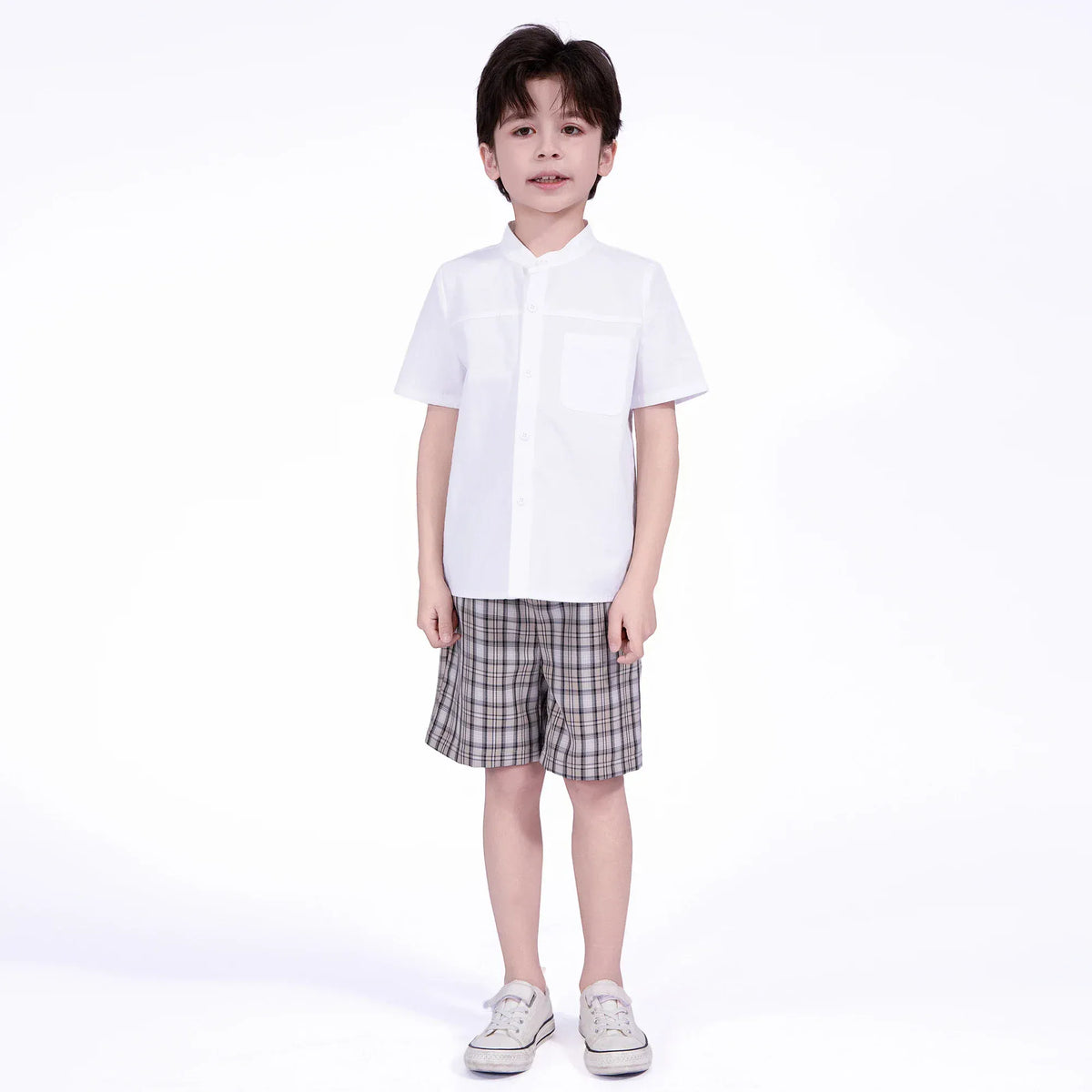 Checked Shorts for Boys Image