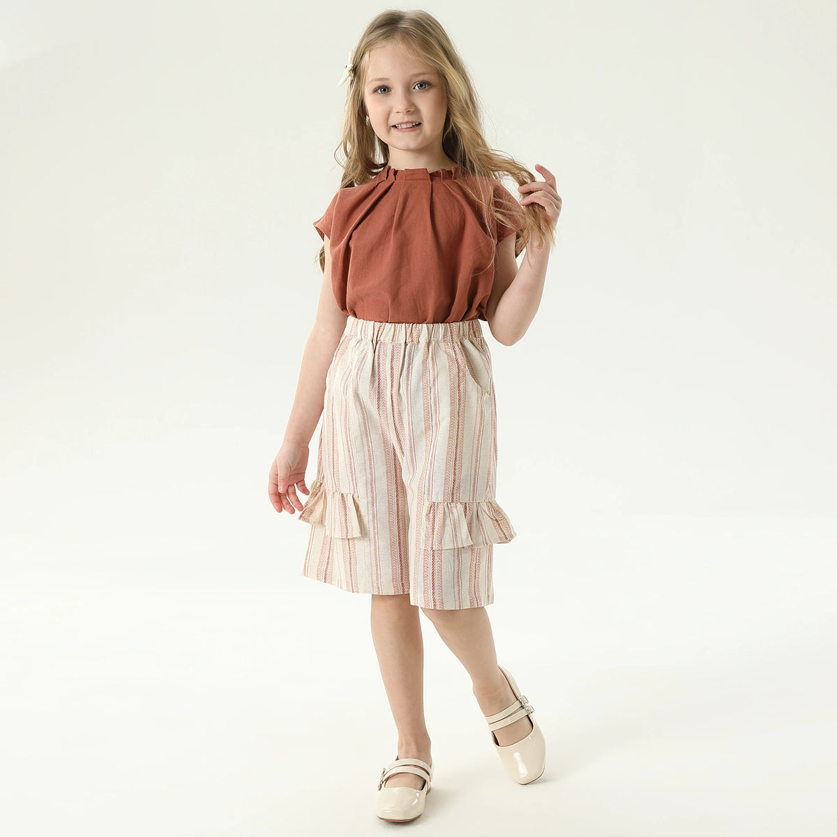 شورت مخطط للبنات