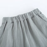 شورت سادة بخصر مطاطي للمواليد الأولاد