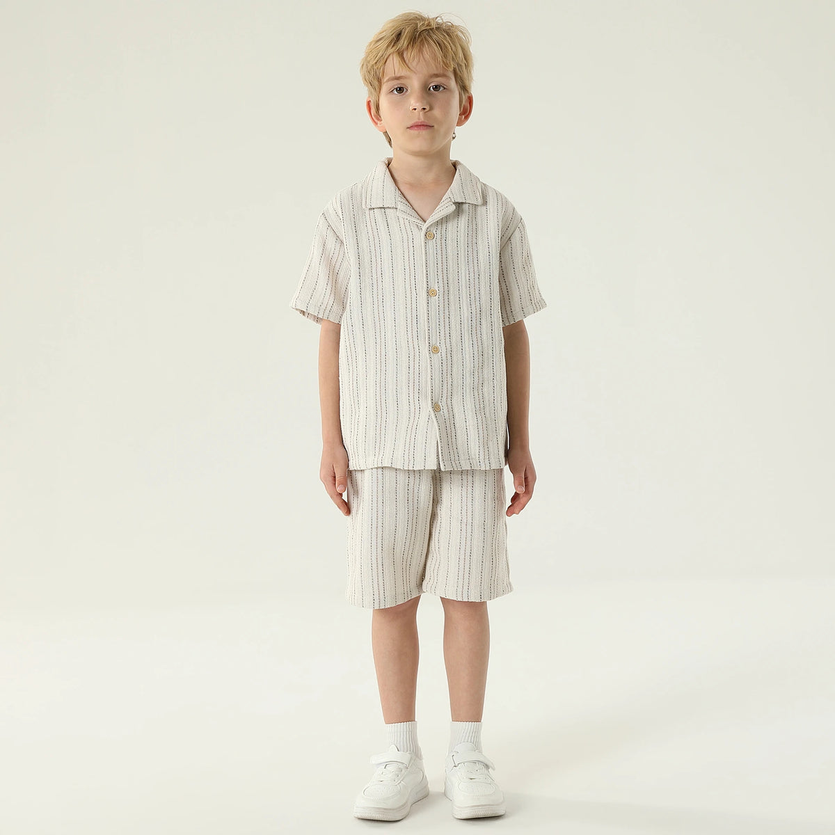 شورت كاجوال مخطط للأولاد