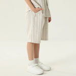 شورت كاجوال مخطط للأولاد