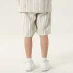شورت كاجوال مخطط للأولاد