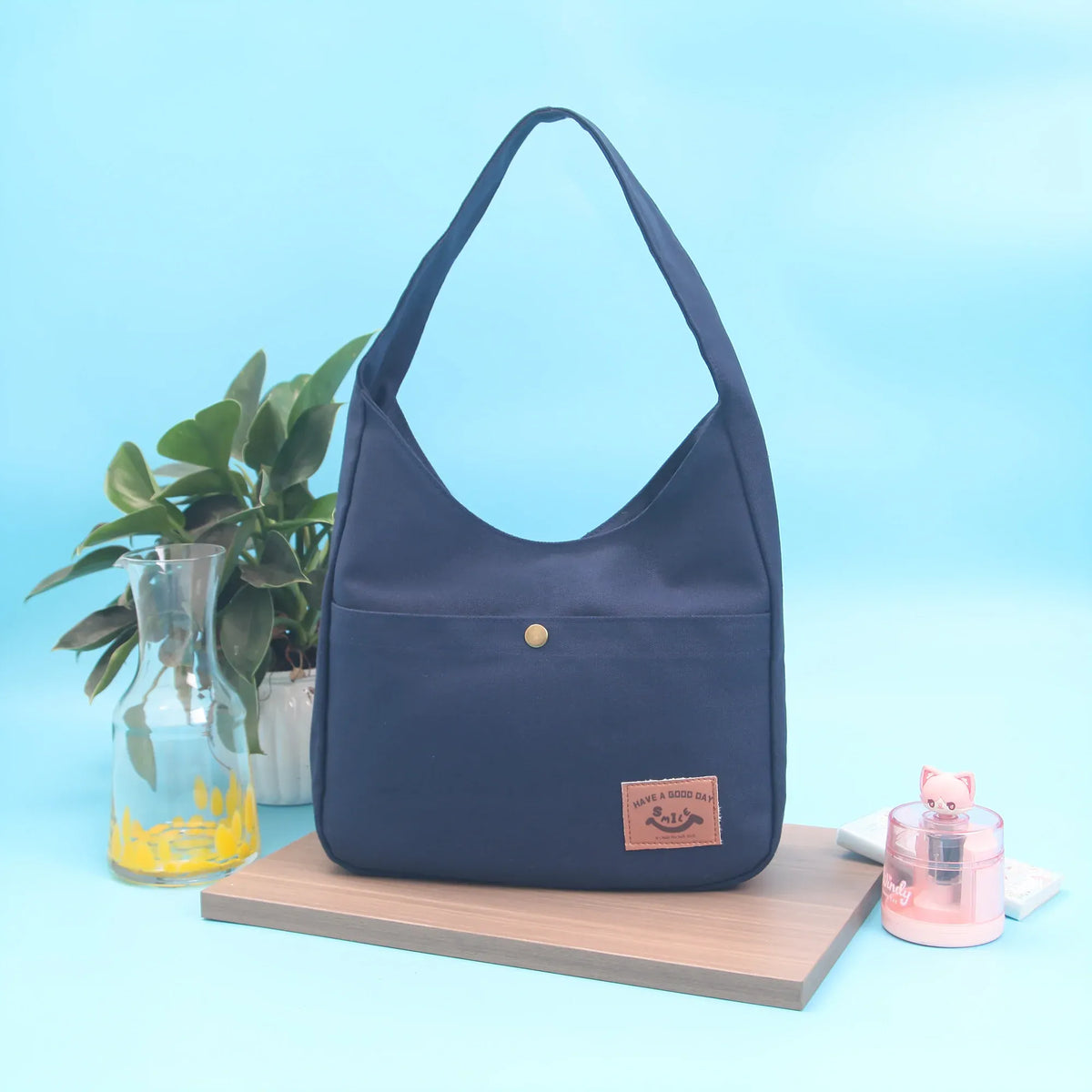 Free Dark Blue Shoulder Bag for Girls Image