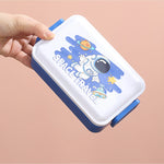 400ML Blue Single Layer Lunch Box+Water Cup Image
