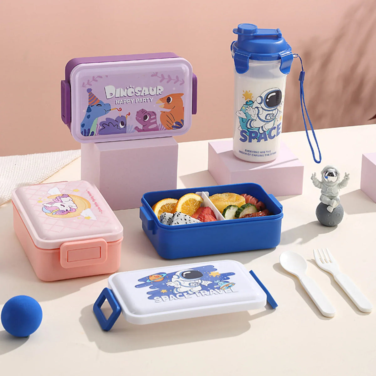 Single Layer Lunch Box+Water Cup Image