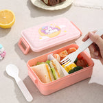 400ML Pink Single Layer Lunch Box+Water Cup Image
