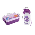 400ML Purple Single Layer Lunch Box+Water Cup Image