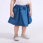Blue Embroidery Skirt for Baby Girl Image