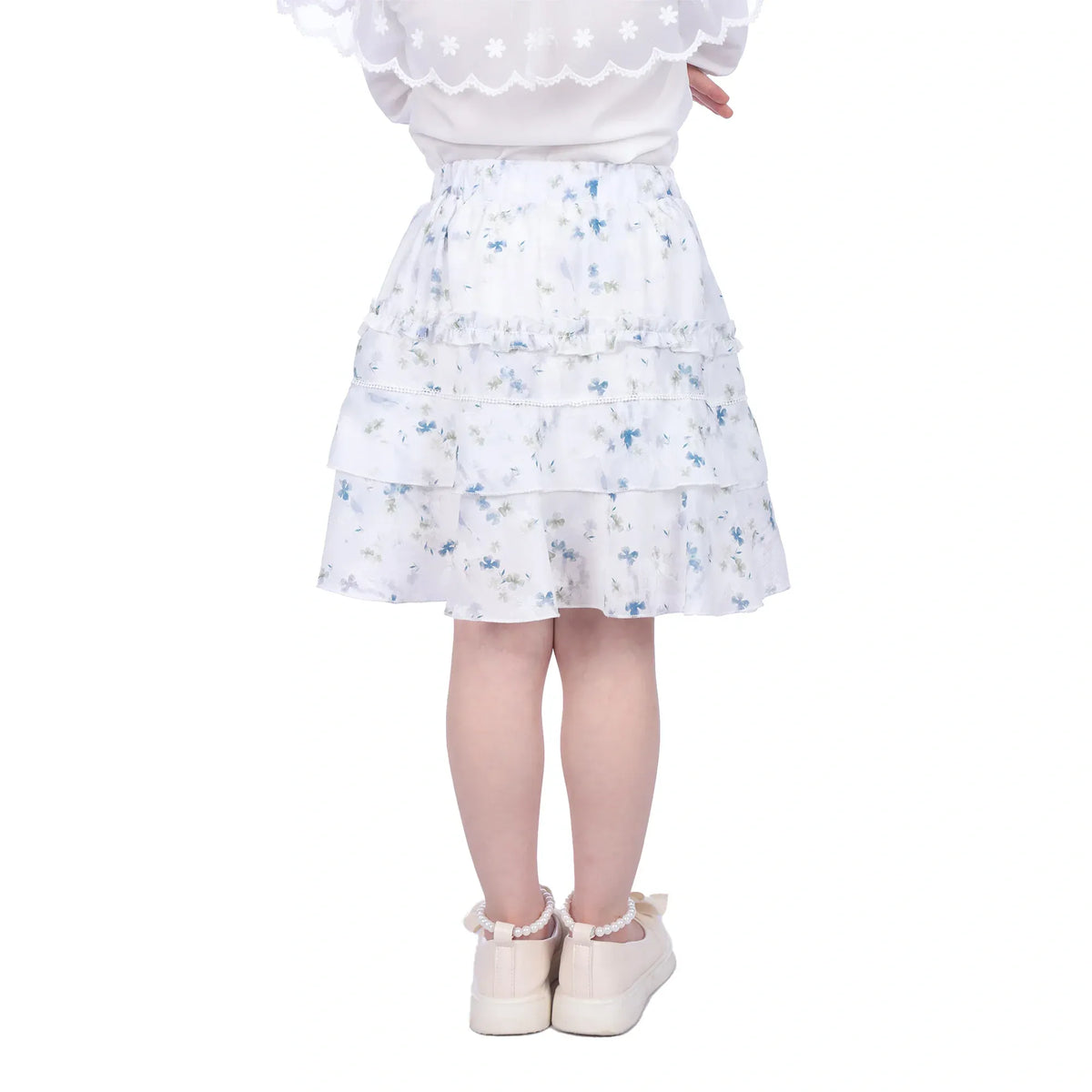 Floral Classic Skirt For Girls Image