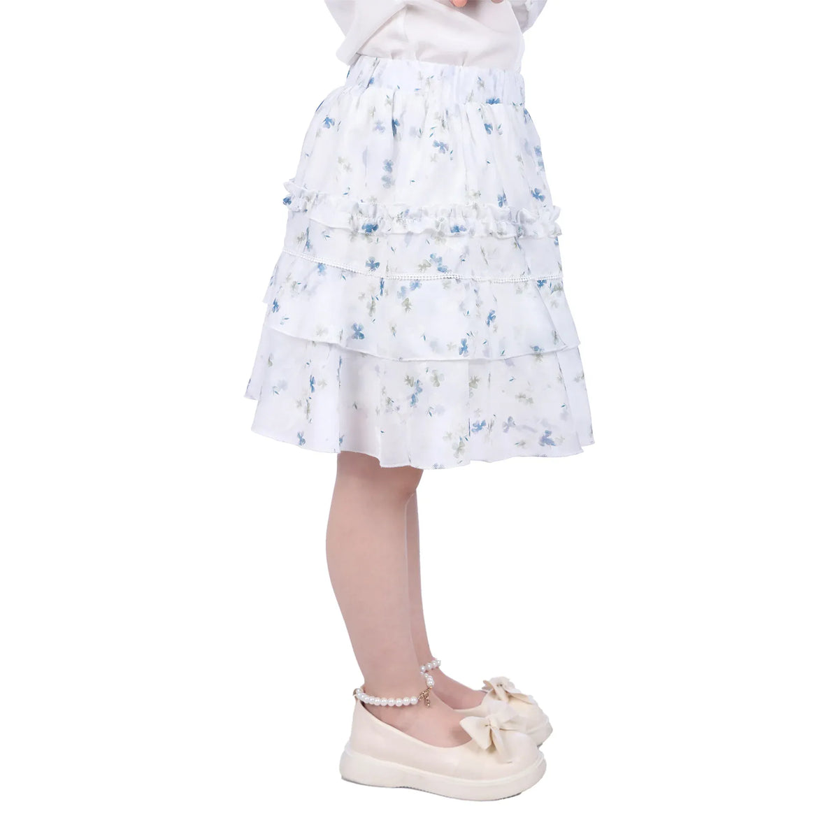 Floral Classic Skirt For Girls Image