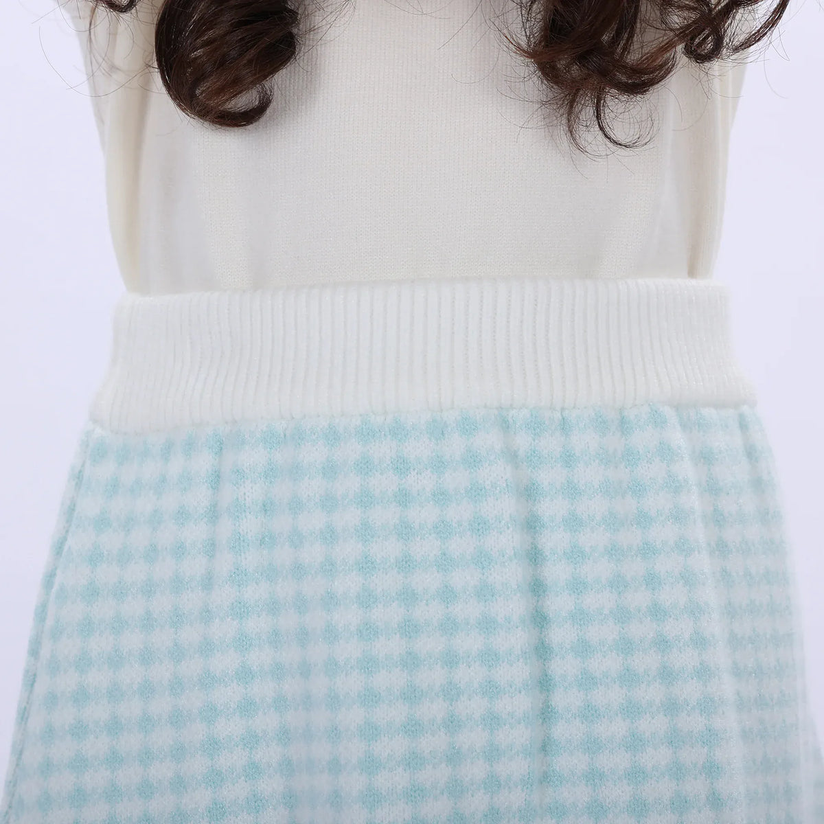 Casual Checked Skirt for Girls Image
