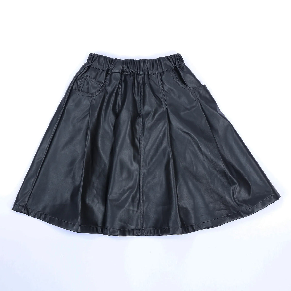 Casual Plain Skirt for Girls Image