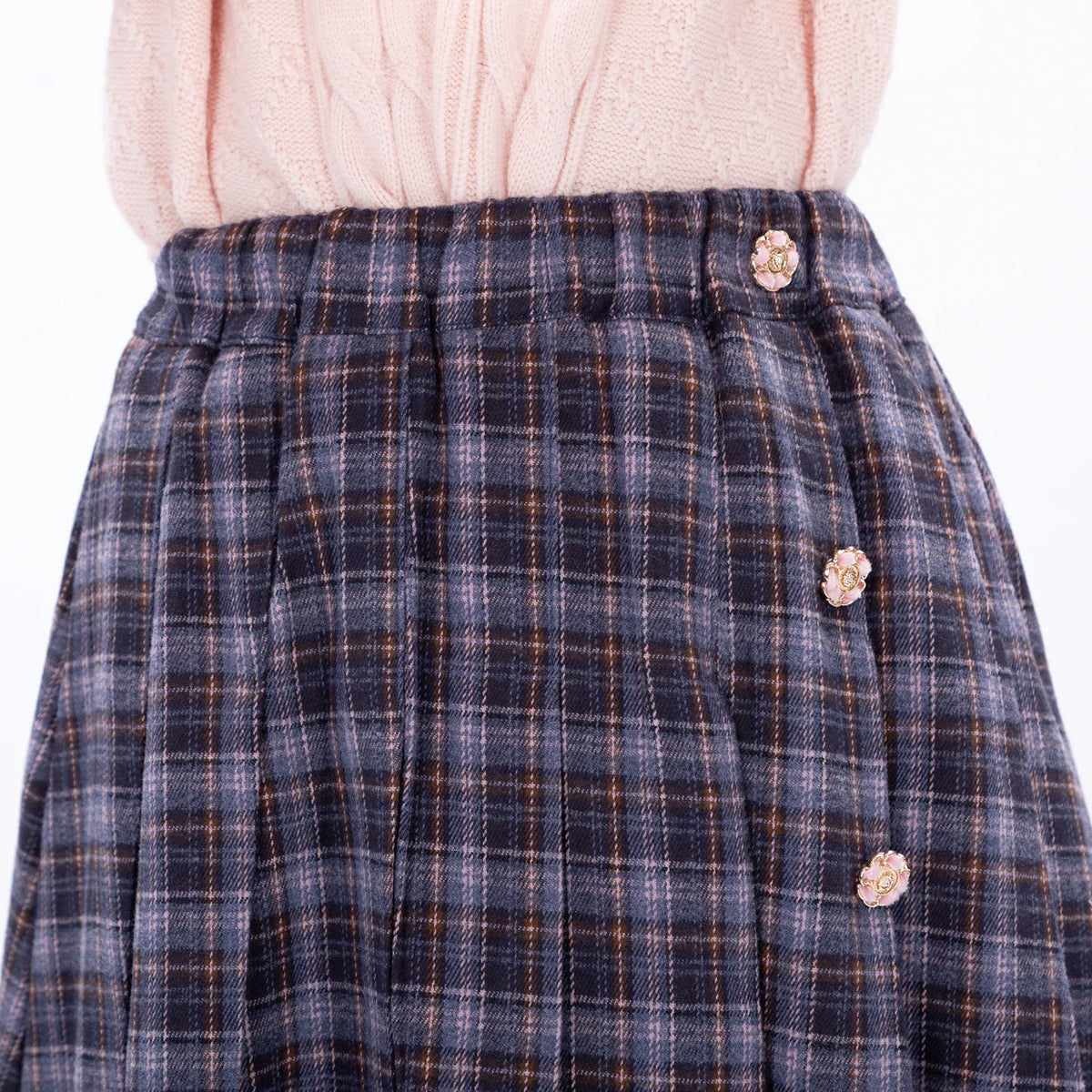 Casual Checked Skirt for Girls Image