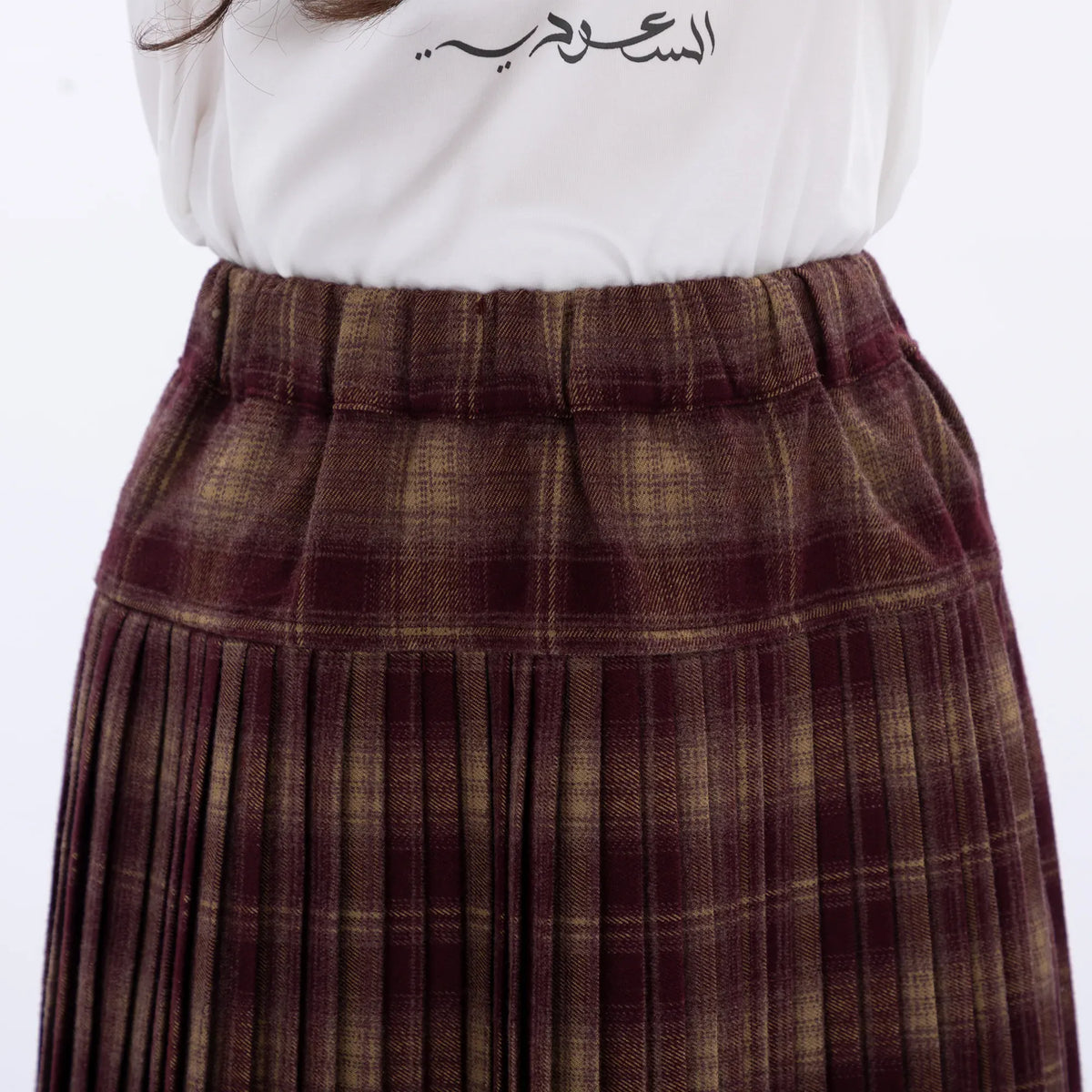 Casual Checked Skirt for Girls Image