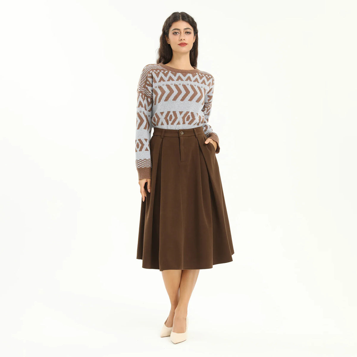 Elegant Plain Skirt for Women Image