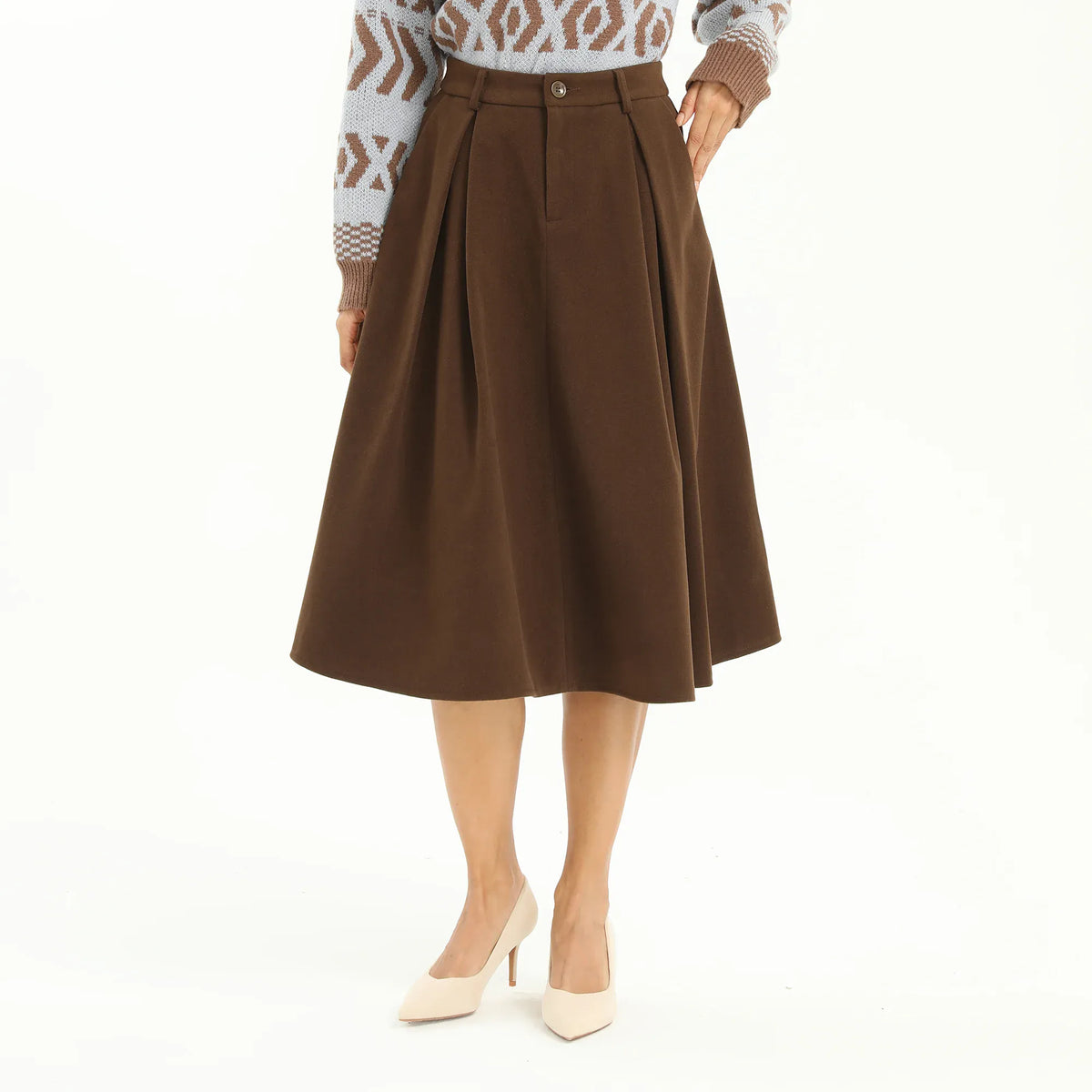 Elegant Plain Skirt for Women Image