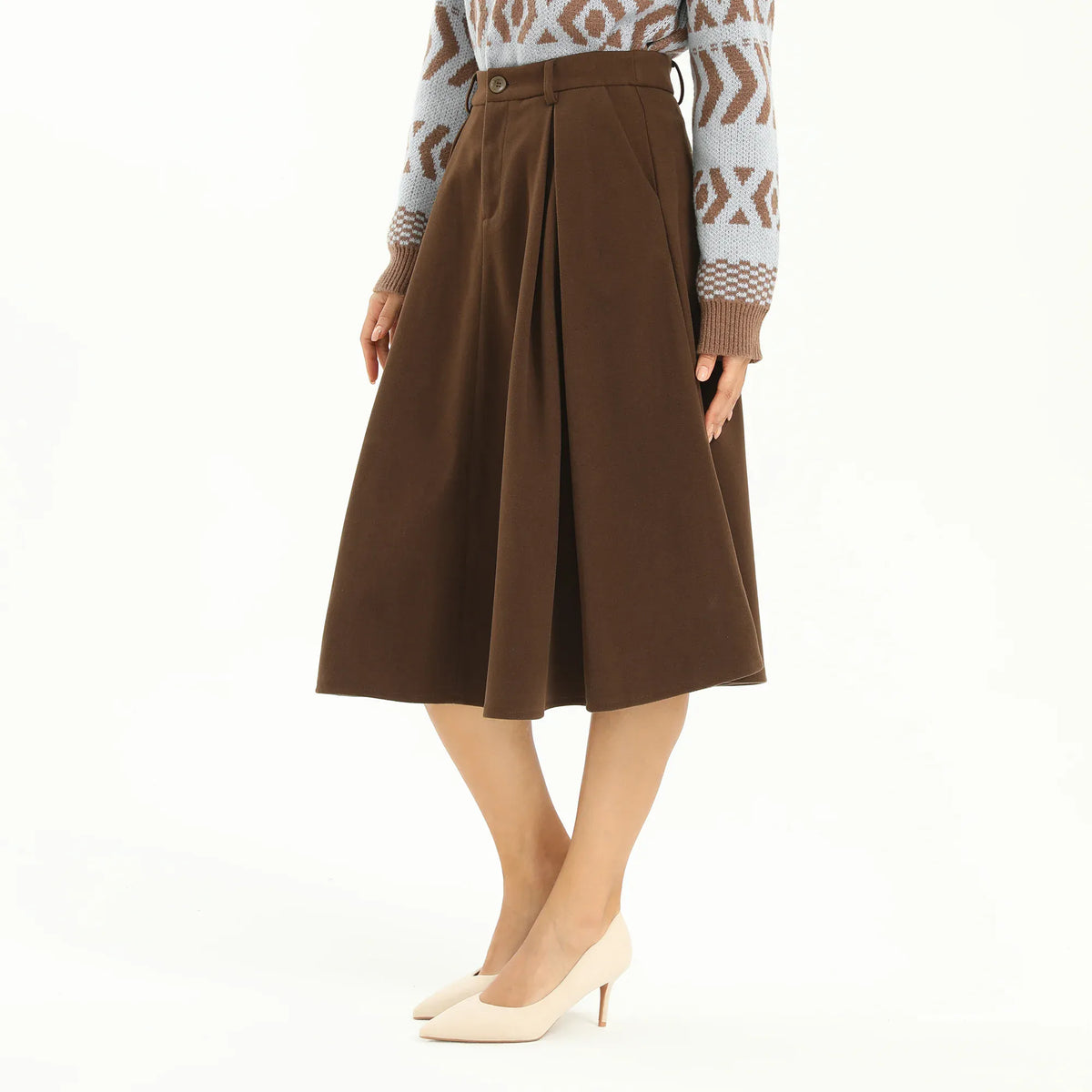 Elegant Plain Skirt for Women Image