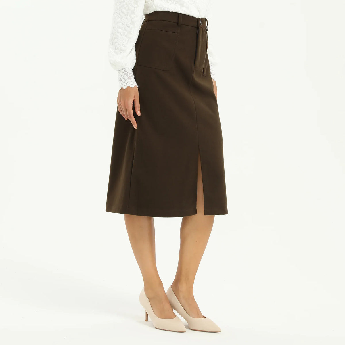 Elegant Plain Skirt for Women Image