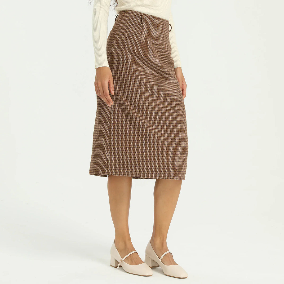 Elegant Checked Skirt for Women Image