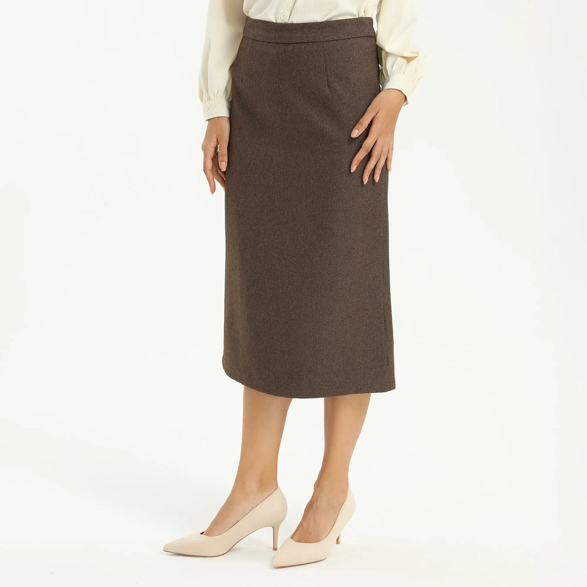 Elegant Solid Skirt for Women Image