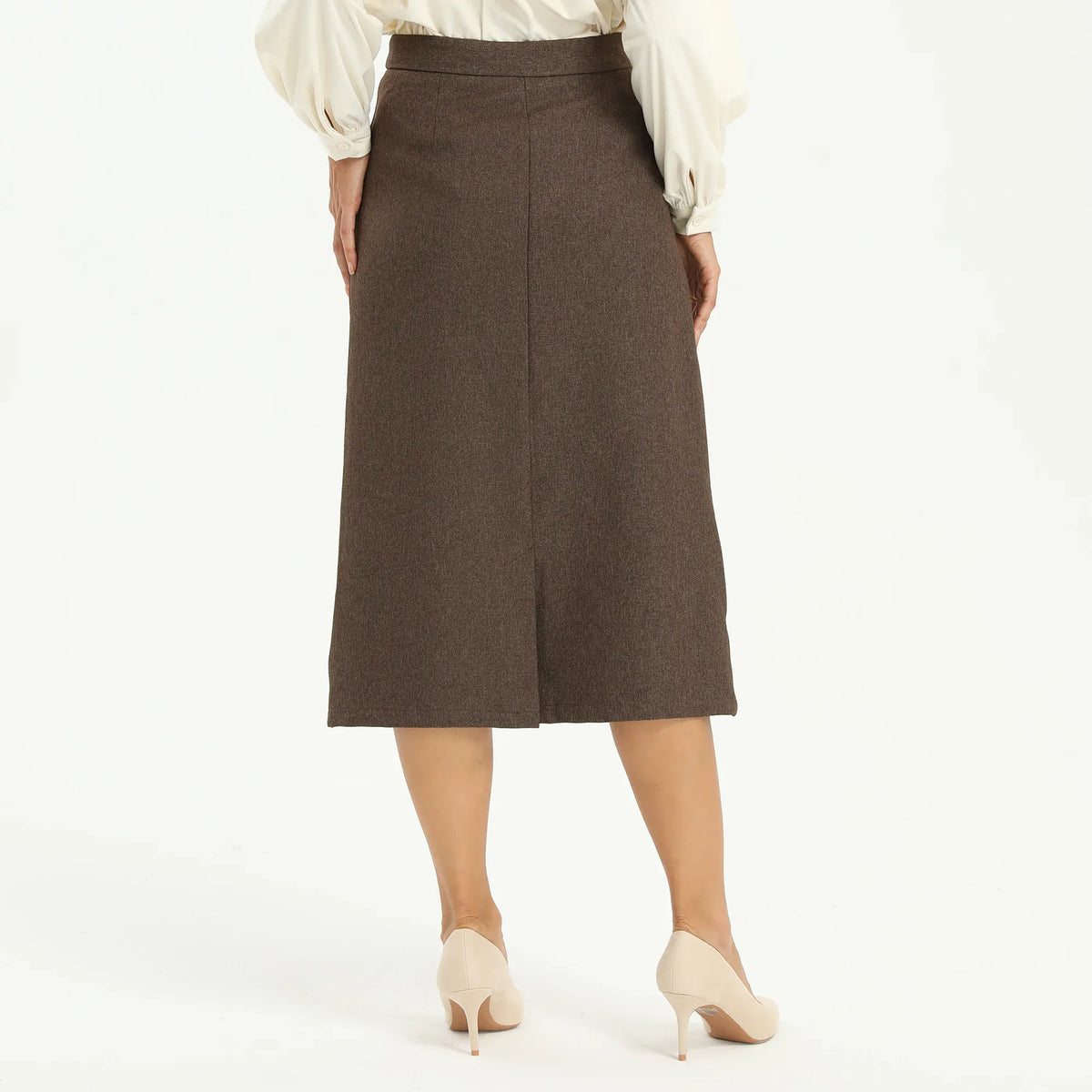 Elegant Solid Skirt for Women Image
