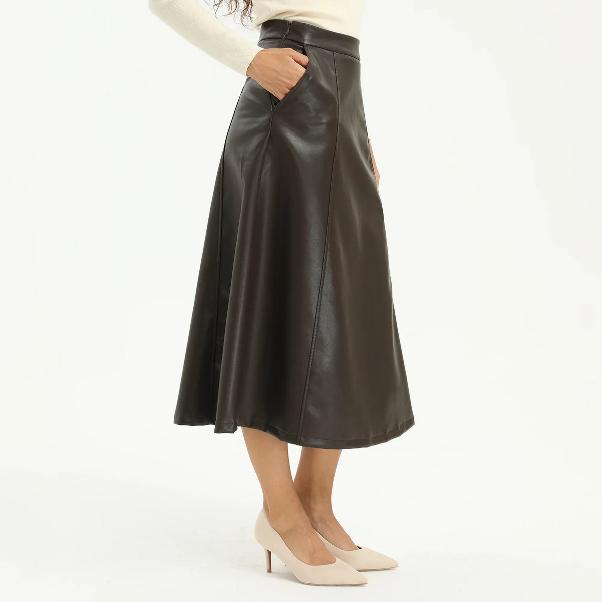 Elegant Plain Skirt for Women Image