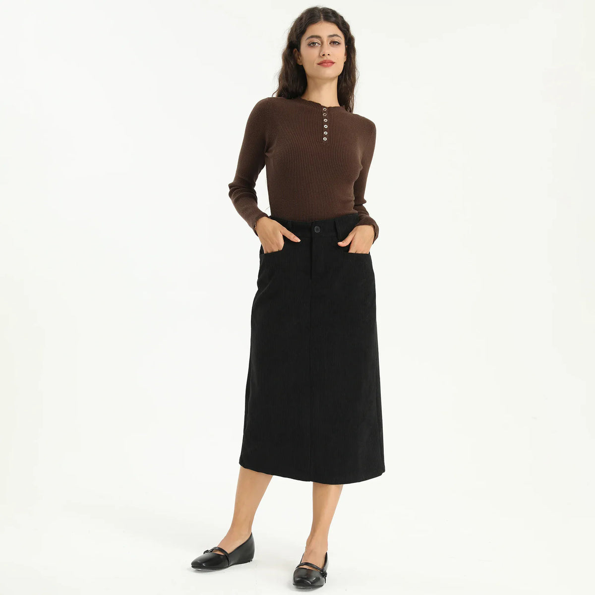 Elegant Plain Skirt for Women Image