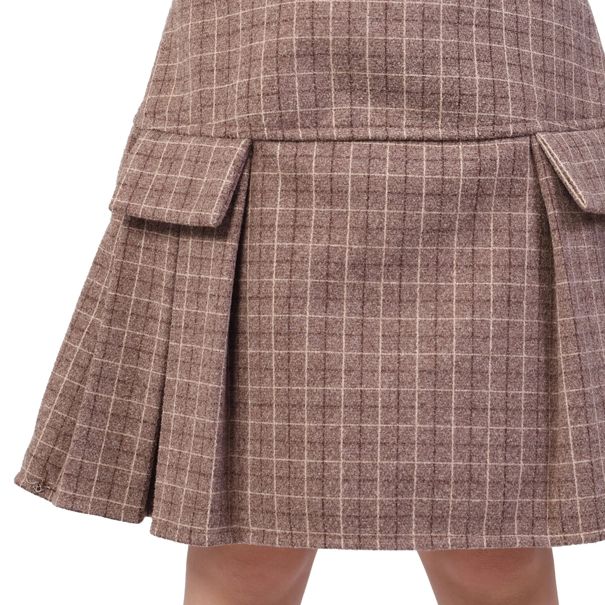 Checked Formal Skirt for Girls Image