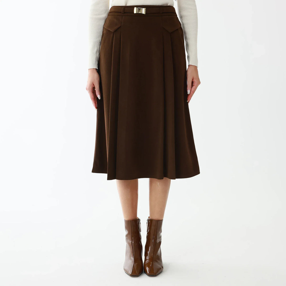 Elegant Plain Skirt for Women Image