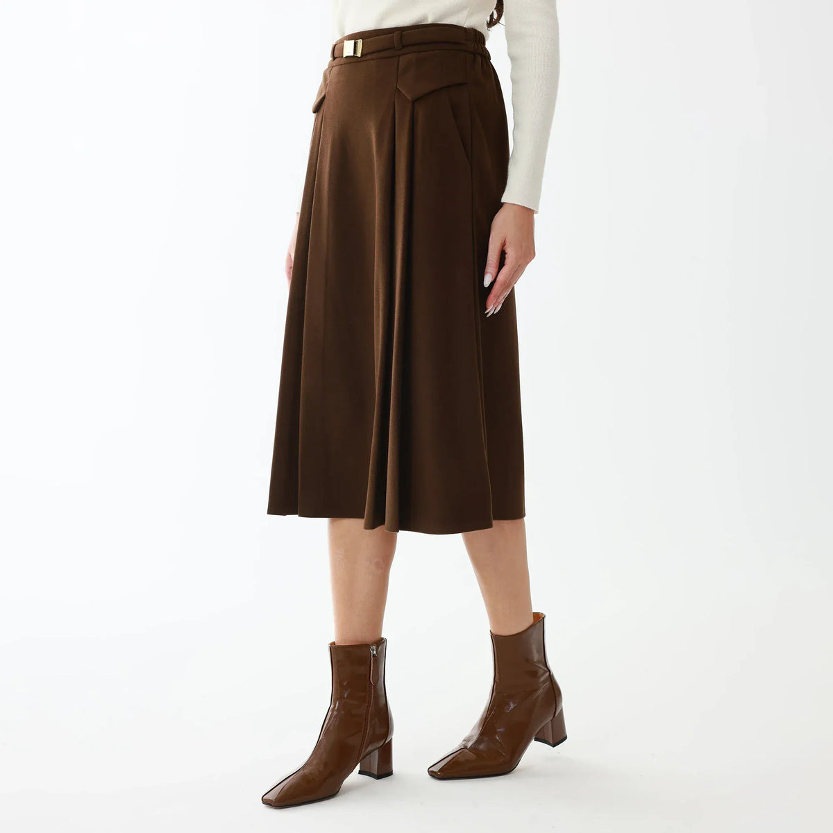 Elegant Plain Skirt for Women Image
