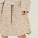 تنورة كاجوال مخططة للبنات