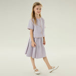 Solid Casual Skirt for Girls