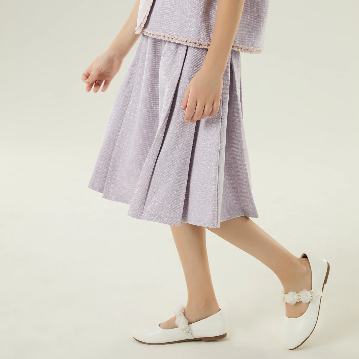 Solid Casual Skirt for Girls