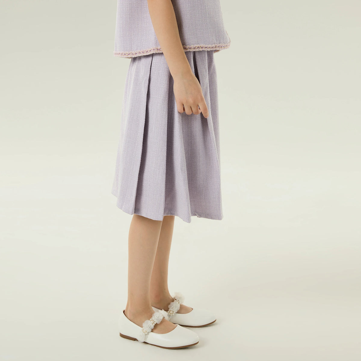 Solid Casual Skirt for Girls