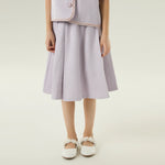 Solid Casual Skirt for Girls