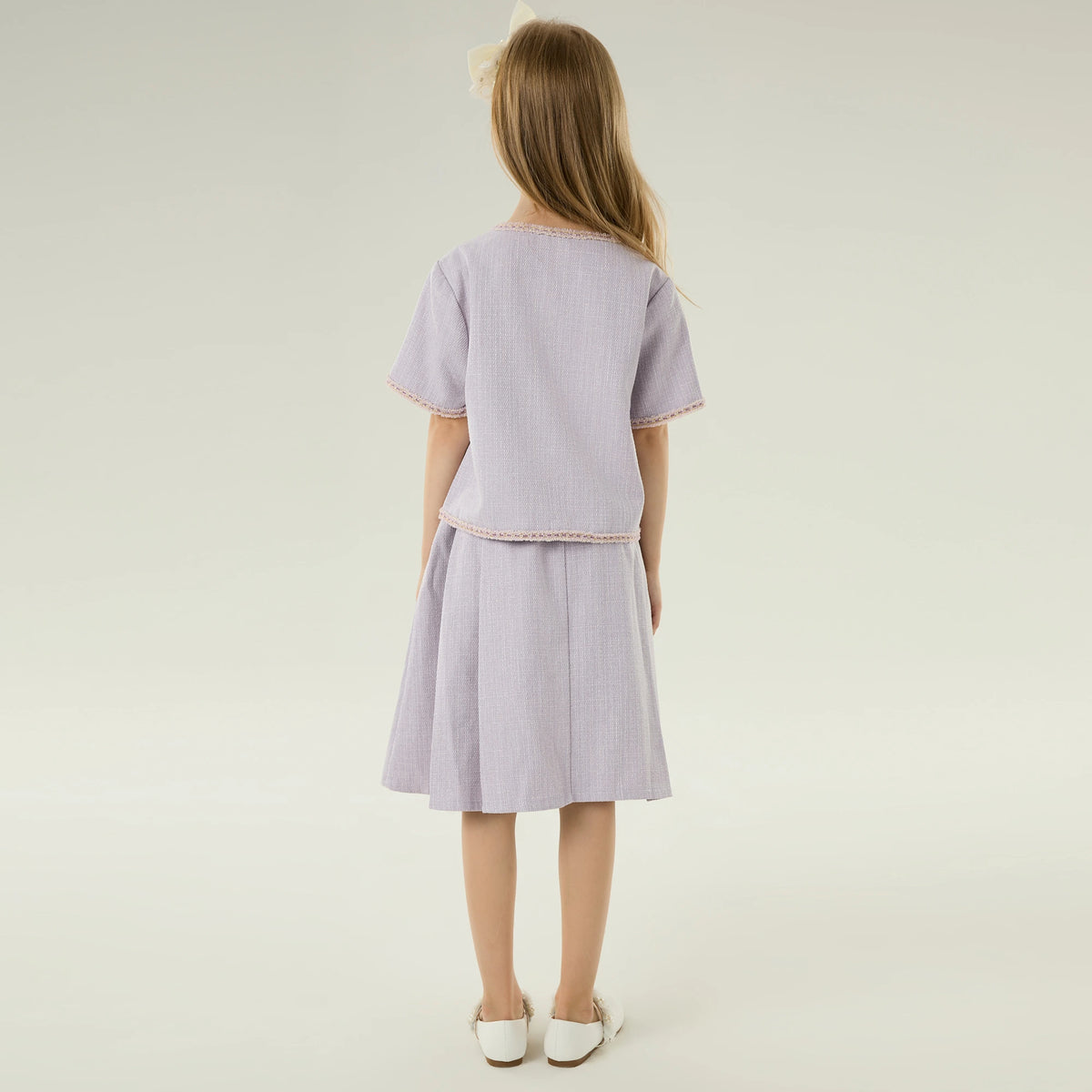 Solid Casual Skirt for Girls