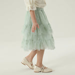 تنورة مزينة بنمط الزهور للبنات