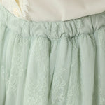 تنورة مزينة بنمط الزهور للبنات