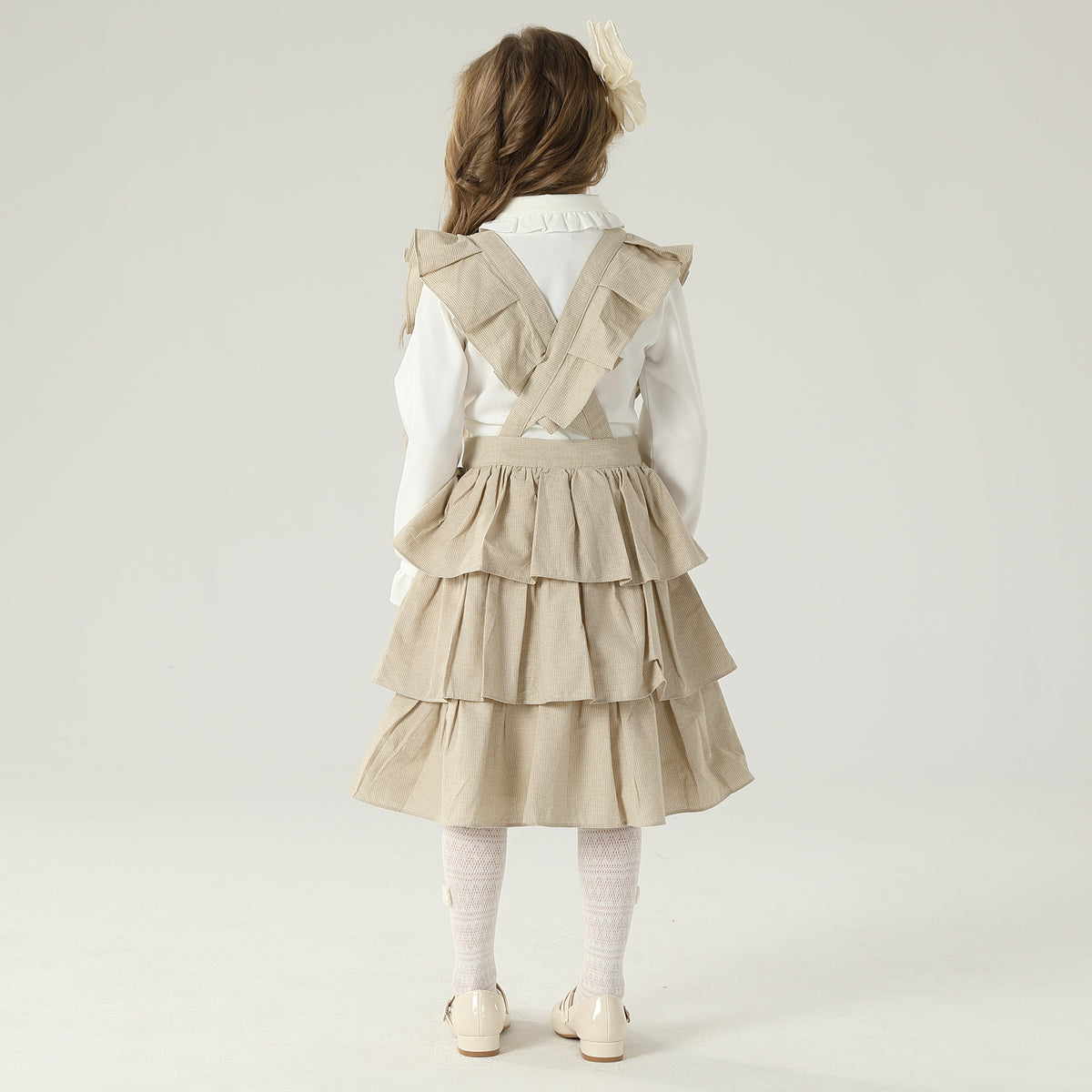 تنورة بحمالات كتف للبنات