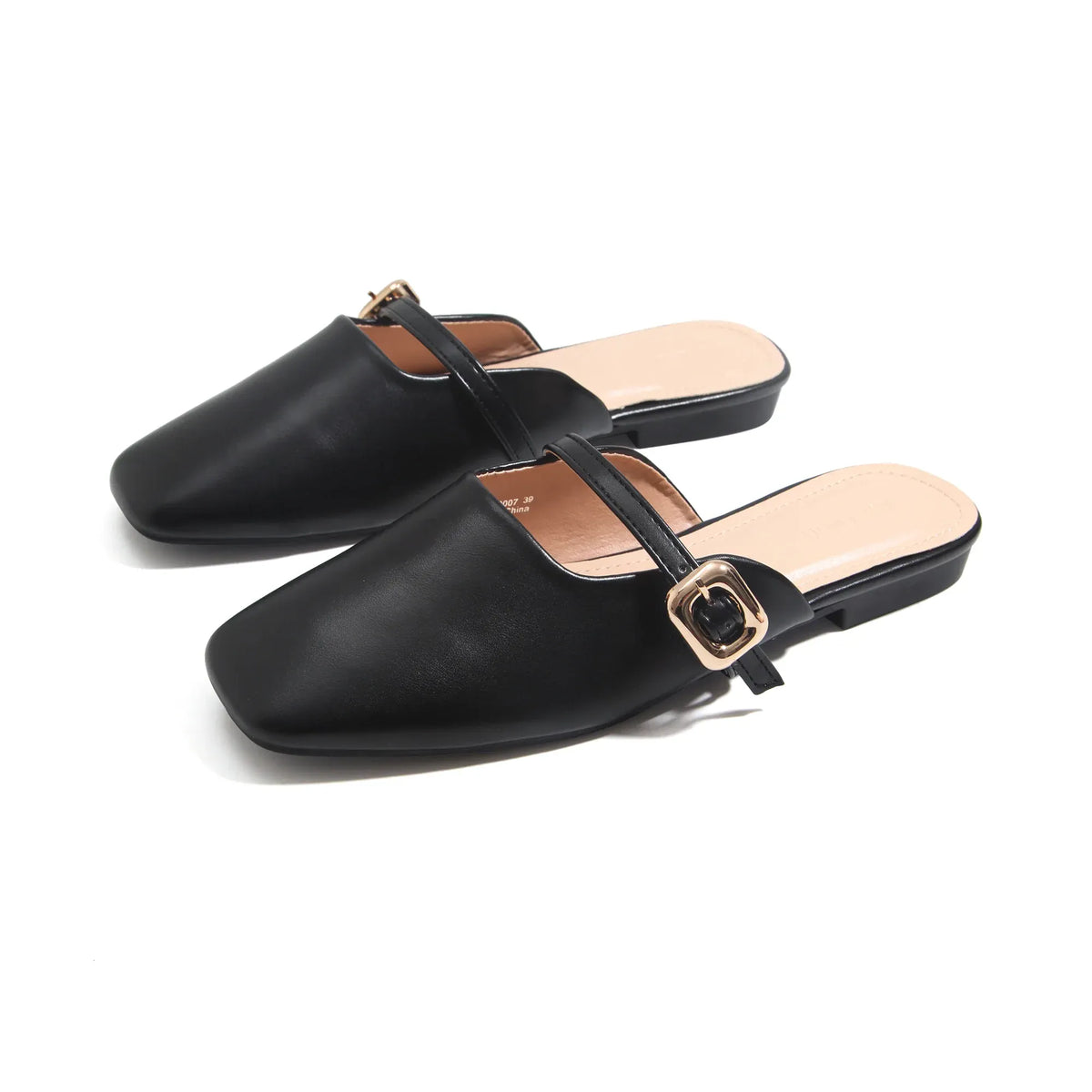 Black Casual Slippers for Women Image
